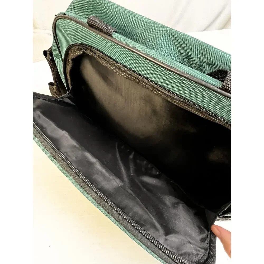 Tag Travel Laptop Bag Green Shoulder Crossbody Work School Luggage Satchel